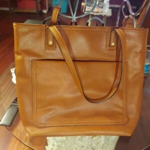 Lauren Conrad Medium Shade Brown Tote Bag Purse